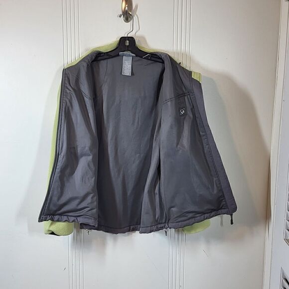 Plus Size Women's Free Country Yellow & Gray Fleece Jacket - Picture 9 of 11